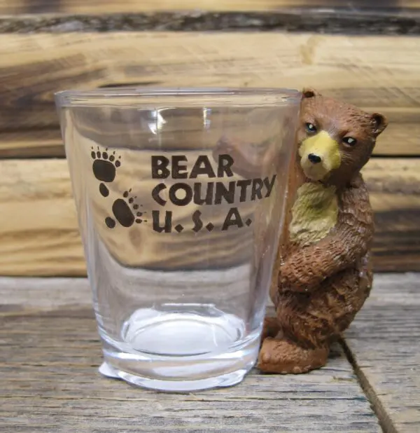 Brown Bear Clinger Shot Glass