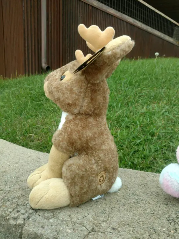 The Petting Zoo Jackalope Sitting Stuffed Animal