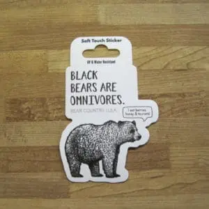 Black Bears are Omnivores Sticker