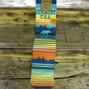 Adult Socks-Bear Mountain Sunset Green/Blue