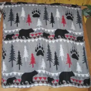 Grey Fleece Throw-Bear Expedition