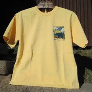 Adult Tee-Yellow Square Grizzly