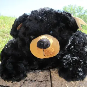 16" Plush Blk. Bear Pillow Buddy