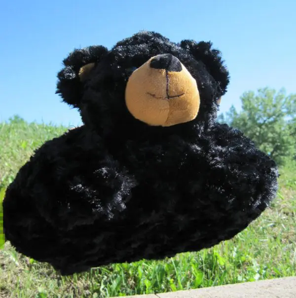 16" Plush Blk. Bear Pillow Buddy - Image 3
