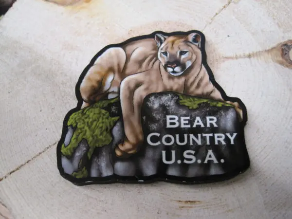 Magnet- Mountain Lion on Rock - Image 2