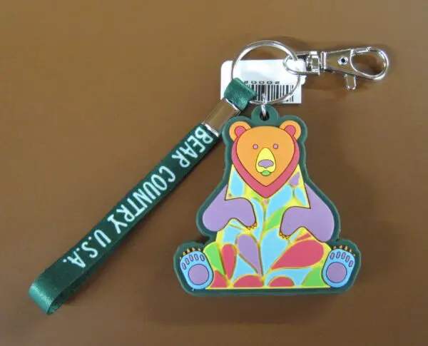 Keychain w/ Hook & Strap-PVC Bear 2 Sided - Image 2