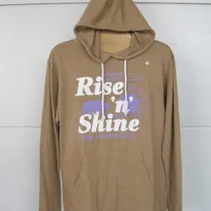 Adult-Long Sleeve Hooded Tee-Rise 'n' Shine