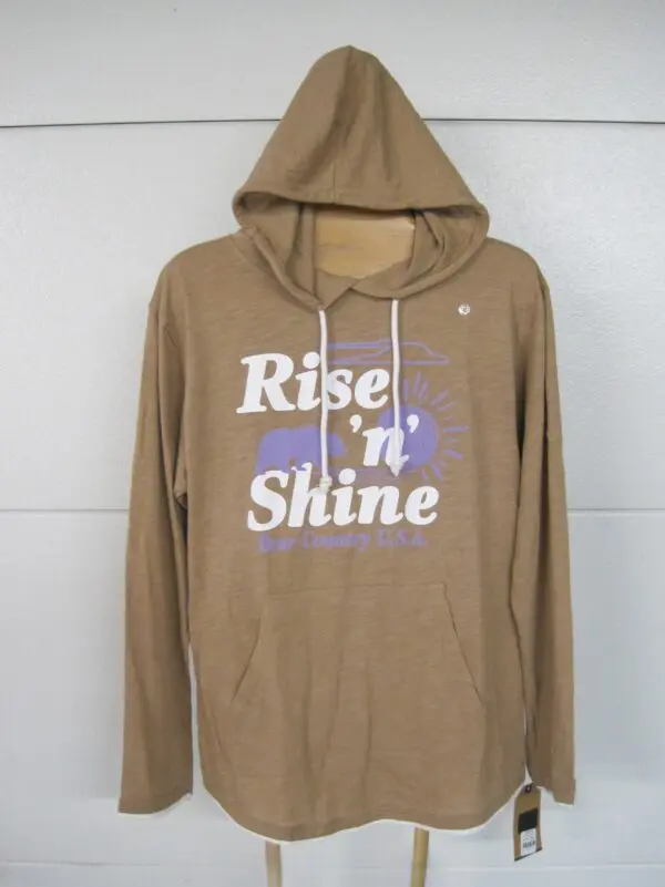 Adult-Long Sleeve Hooded Tee-Rise 'n' Shine