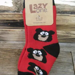 Infant Socks- Red Bear Face