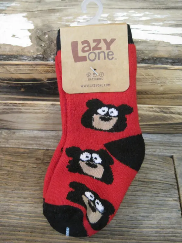 Infant Socks- Red Bear Face